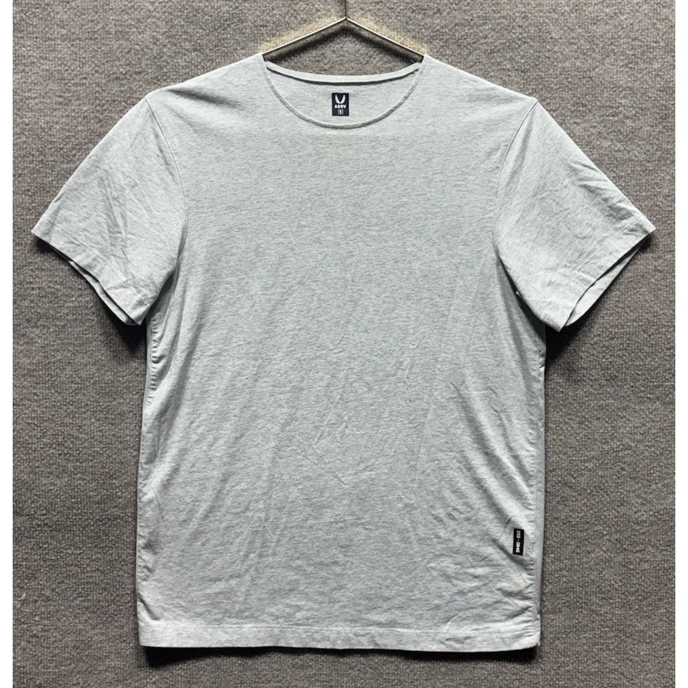 ASRV Tech Tee Mens Small Gray Daily Athleisure T-Shirt Breathable EUC Train Run